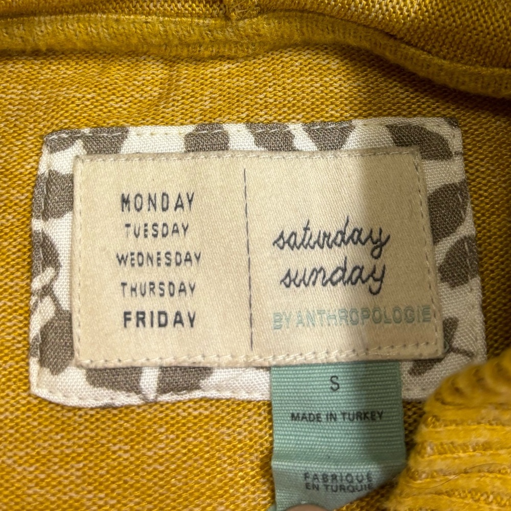 Saturday Sunday Anthropologie Alberta Brushed Fleece Cardigan - Picture 4 of 5